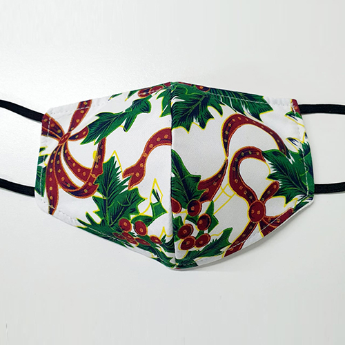 Picture of Giftscircle Fancy Cloth Face Mask Mistletoe White