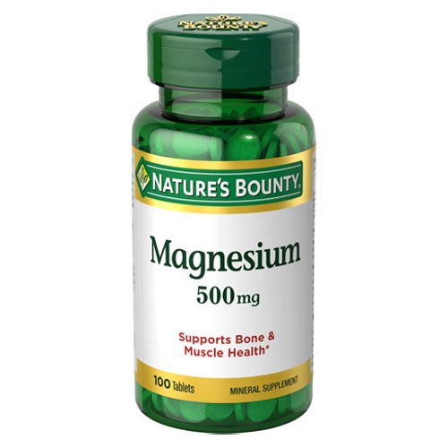 Picture of Nature's Bounty High Potency Magnesium 500 mg 100 Tabs