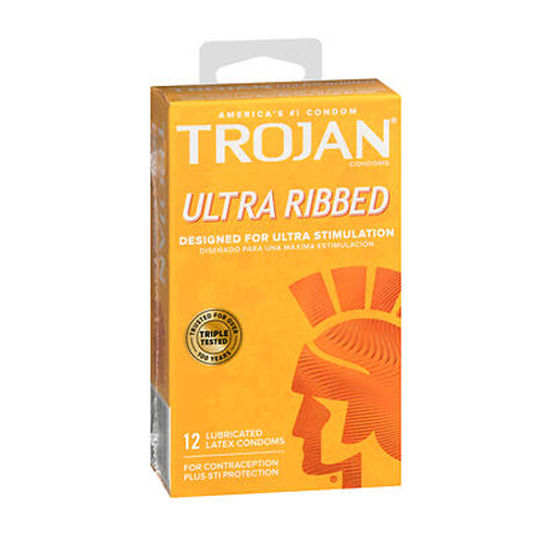Picture of Trojan Trojan Ultra Ribbed Lubricated Latex Condoms