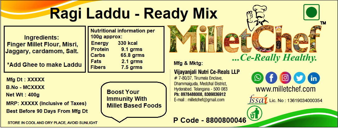 Picture of Finger Millet Laddu Ready Mix 400g