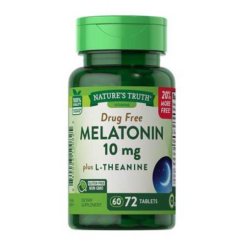 Show details for Nature's Truth Nature'S Truth Melatonin 10 Mg Plus L-Theanine Tablets Picture of Nature's Truth Nature'S Truth Melatonin 10 Mg Plus L-Theanine Tablets