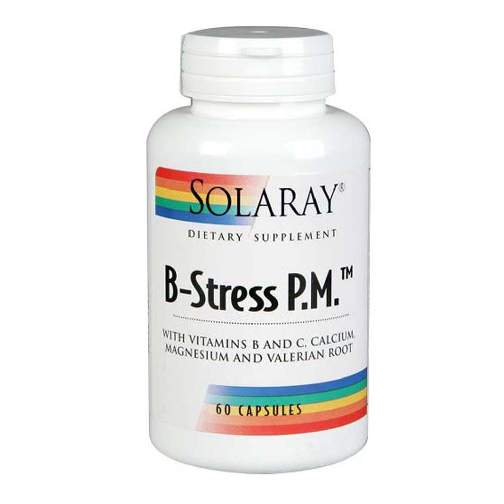 Show details for Solaray B-Stress PM - 60 Caps Picture of Solaray B-Stress PM - 60 Caps