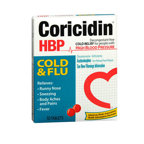 Picture of Afrin Coricidin Hbp Cold/Flu Tabs