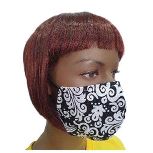 Picture of Giftscircle Fancy Cloth Face Mask for Adult - White Flowers
