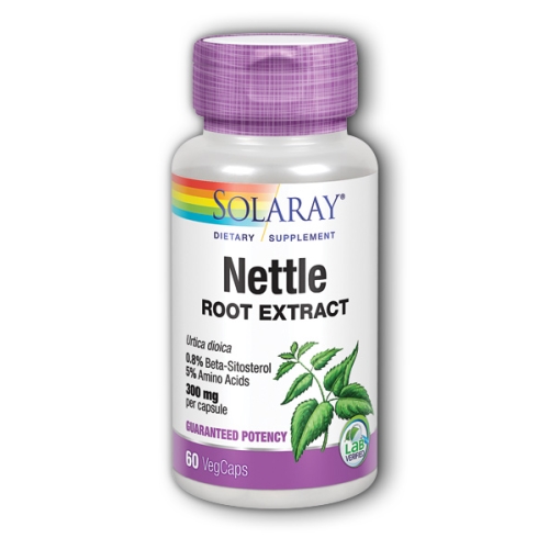 Show details for Solaray Nettle Root Extract - 60 Veg Caps Picture of Solaray Nettle Root Extract - 60 Veg Caps