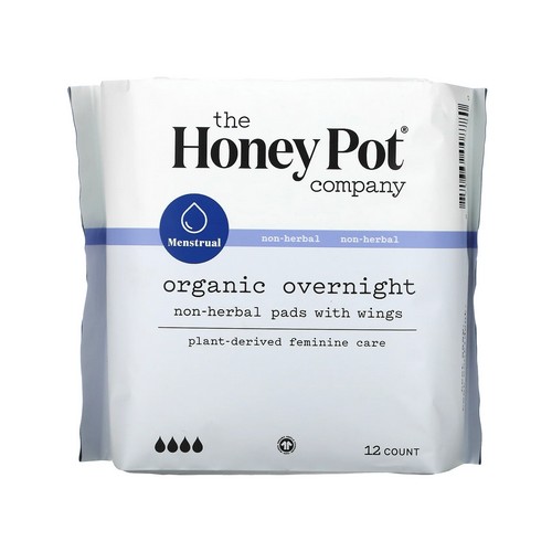 Picture of The Honey Pot Organic Overnight Pads