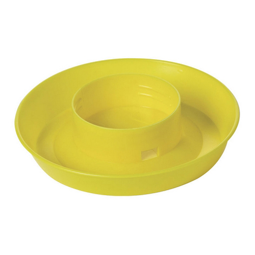 Picture of Miller Little Giant Plastic Screw-On Poultry Waterer Base for Quart Jar Yellow