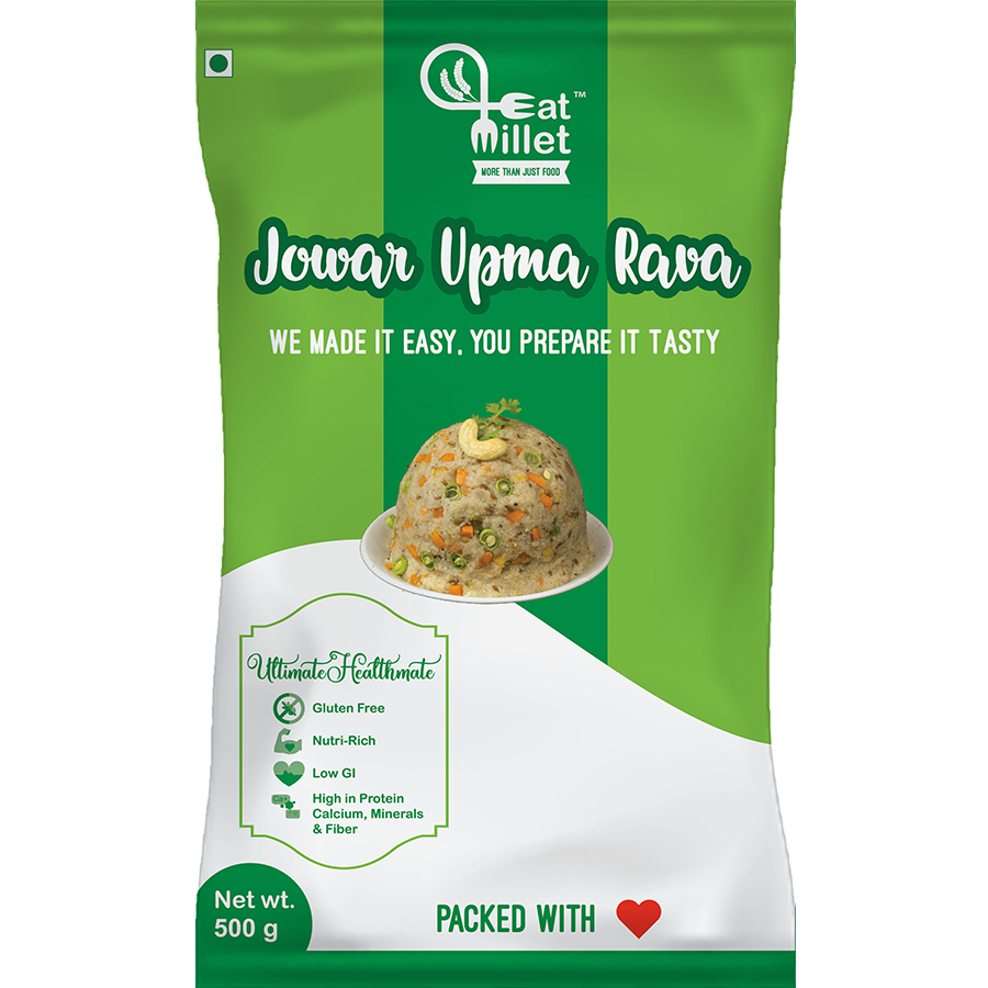 Show details for Eat Millet Jowar Upma Rava - 500 grams  Picture of Eat Millet Jowar Upma Rava - 500 grams