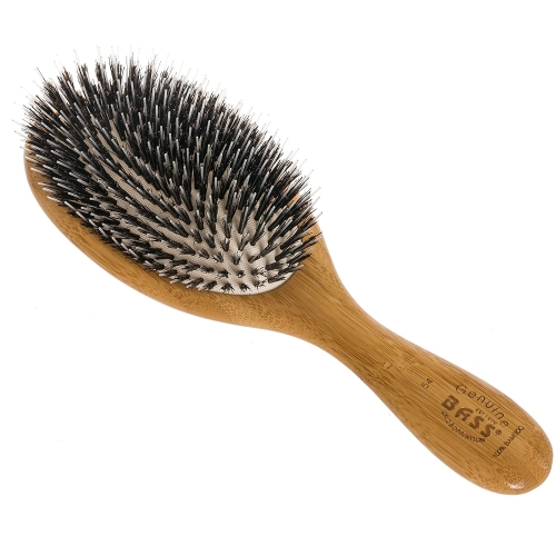 Picture of Bass Brushes Large Oval Cushion Wild Boar Nylon Brush