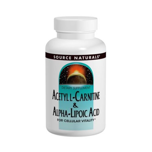 Picture of Source Naturals Acetyl L-Carnitine & Alpha-Lipoic Acid