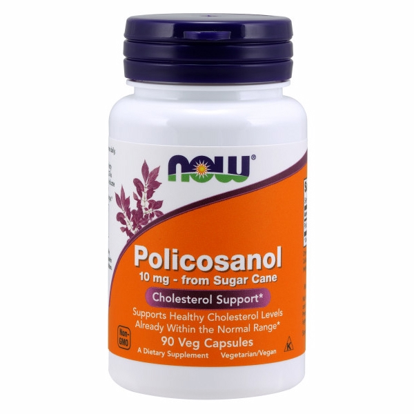 Picture of Now Foods POLICOSANOL 10 mg - 90 Veg Capsules 