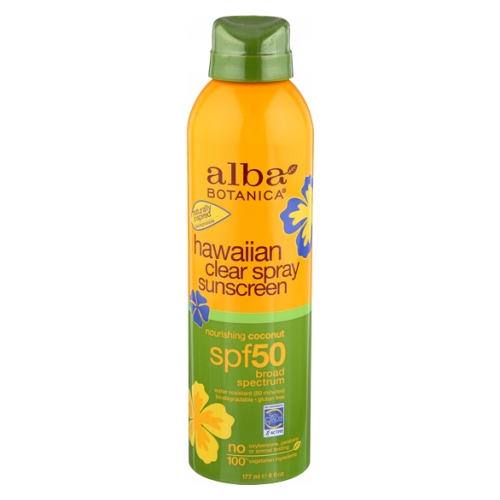Show details for Alba Botanica Hawaiian Clear Spray Sunscreen SPF50 Picture of Alba Botanica Hawaiian Clear Spray Sunscreen SPF50