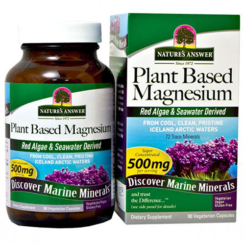 Show details for Nature's Answer Plant Based Magnesium - 90 Veg Caps Picture of Nature's Answer Plant Based Magnesium - 90 Veg Caps