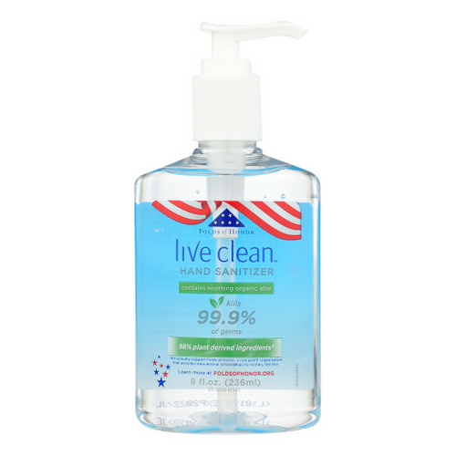 Show details for Live Clean Hand Sanitizer With Aloe Picture of Live Clean Hand Sanitizer With Aloe