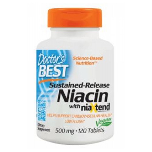 Picture of Doctors Best Sustained-Release Niacin with Niaxtend
