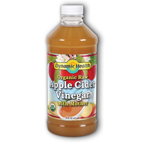 Show details for Dynamic Health Laboratories Apple Cider Vinegar with Mother Certified Organic Picture of Dynamic Health Laboratories Apple Cider Vinegar with Mother Certified Organic