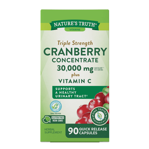 Show details for Nature's Truth Nature's Truth Ultra Triple Strength Cranberry Concentrate Plus Vitamin C Picture of Nature's Truth Nature's Truth Ultra Triple Strength Cranberry Concentrate Plus Vitamin C