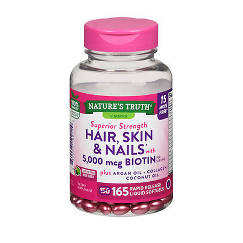 Picture of Nature's Truth Nature's Truth Gorgeous Hair - Skin & Nails Gummies Natural Fruit Flavor
