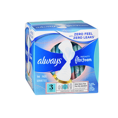 Picture of Always Discreet Always Infinity Pads With Flexfoam Size 3 Extra Heavy Flow