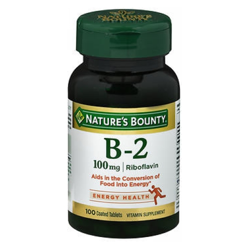 Picture of Nature's Bounty Vitamin B-2 100 mg 100 Tabs