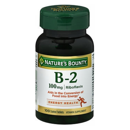 Show details for Nature's Bounty Vitamin B-2 100 mg 100 Tabs Picture of Nature's Bounty Vitamin B-2 100 mg 100 Tabs