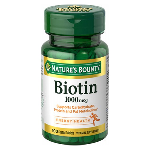 Show details for Nature's Bounty Biotin 1000 mcg 100 Tabs Picture of Nature's Bounty Biotin 1000 mcg 100 Tabs