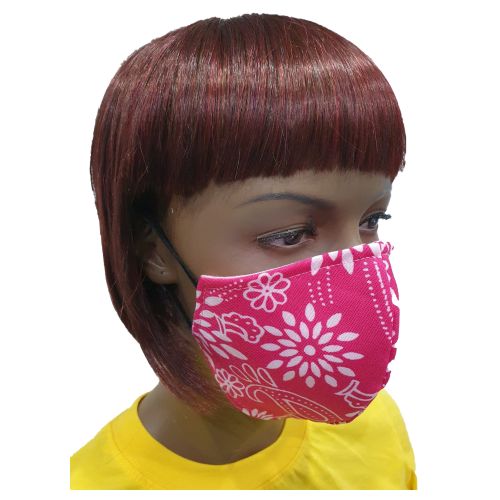 Picture of Giftscircle Fancy Cloth Face Mask for Adult - Pink Flower
