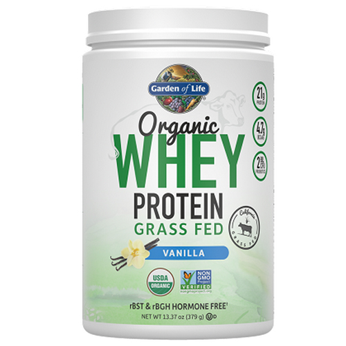 Show details for Garden of Life Organic Whey Protein Grass fed Powder Picture of Garden of Life Organic Whey Protein Grass fed Powder