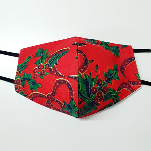 Picture of Giftscircle Fancy Cloth Face Mask Mistletoe Red