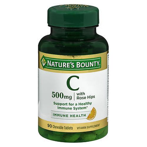 Show details for Nature's Bounty Vitamin C With Rose Hips Chewable 500 mg 90 Tabs Picture of Nature's Bounty Vitamin C With Rose Hips Chewable 500 mg 90 Tabs