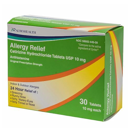 Show details for Auro Health Cetirizine Picture of Auro Health Cetirizine