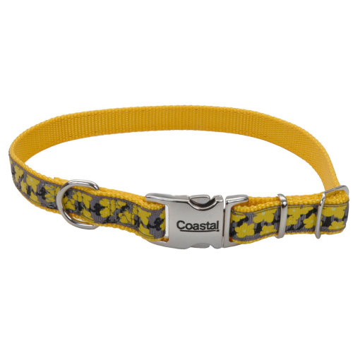 Picture of San Francisco Bay Brand Ribbon Adjustable Nylon Dog Collar with Metal Buckle