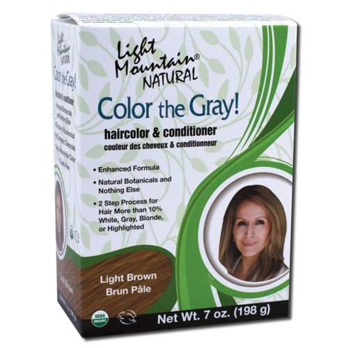Picture of Light Mountain Color The Gray Hair Color and conditioner