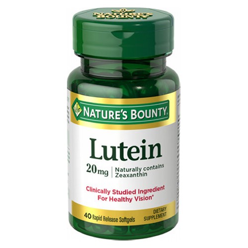 Picture of Nature's Bounty Lutein 20 mg 40 Softgels