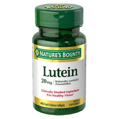 Show details for Nature's Bounty Lutein 20 mg 40 Softgels Picture of Nature's Bounty Lutein 20 mg 40 Softgels