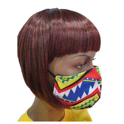 Picture of Giftscircle Fancy Cloth Face Mask for Adult - Ethnic Blue
