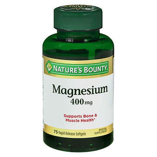Show details for Nature's Bounty Magnesium 400 mg 75 Softgels Picture of Nature's Bounty Magnesium 400 mg 75 Softgels