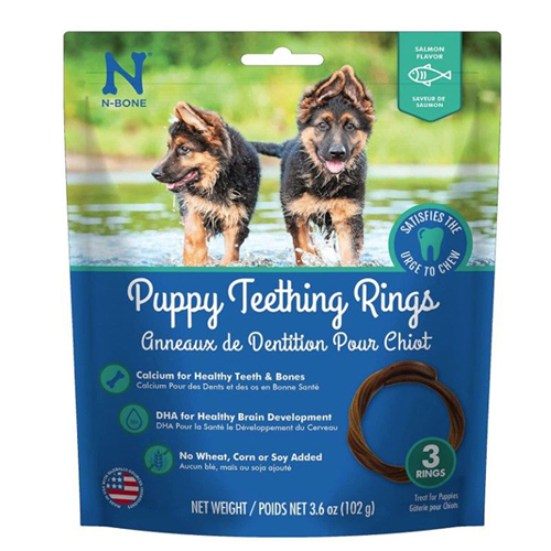 Picture of N-Bone N-Bone Puppy Teething Rings Salmon Flavor