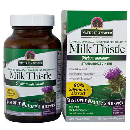 Show details for Nature's Answer Milk Thistle Seed Standardized - 120 Veg Caps Picture of Nature's Answer Milk Thistle Seed Standardized - 120 Veg Caps