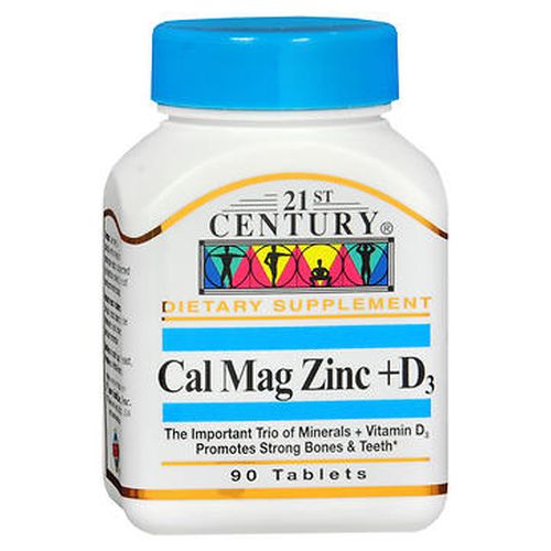 Show details for 21st Century Calc + Mag + Zinc + D3 Picture of 21st Century Calc + Mag + Zinc + D3