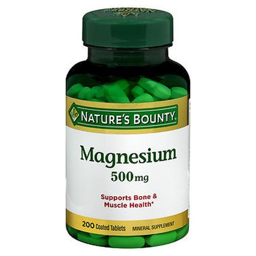 Show details for Nature's Bounty Magnesium 500 mg 200 Tablets Picture of Nature's Bounty Magnesium 500 mg 200 Tablets