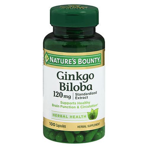 Picture of Nature's Bounty Ginkgo Biloba Capsules 120mg 100 capsules 