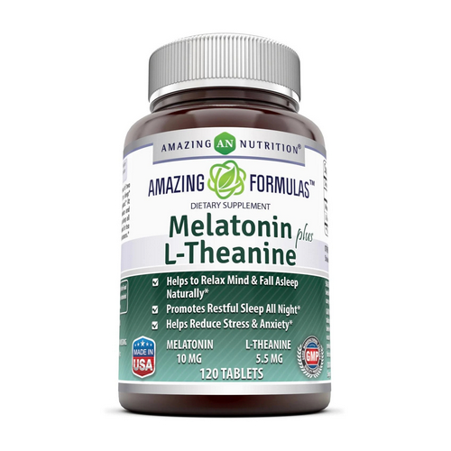 Show details for Amazing Nutrition Amazing Formulas Melatonin Plus L-Theanine Picture of Amazing Nutrition Amazing Formulas Melatonin Plus L-Theanine