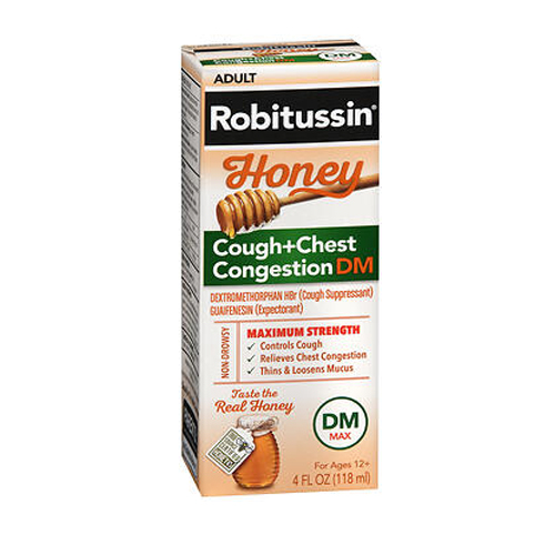 Picture of Robitussin Robitussin Adult Honey Cough + Chest Congestion Dm Liquid