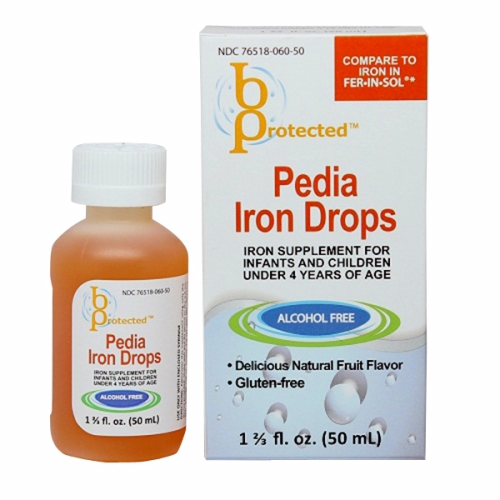 Picture of B Protected Pedia Iron Drops