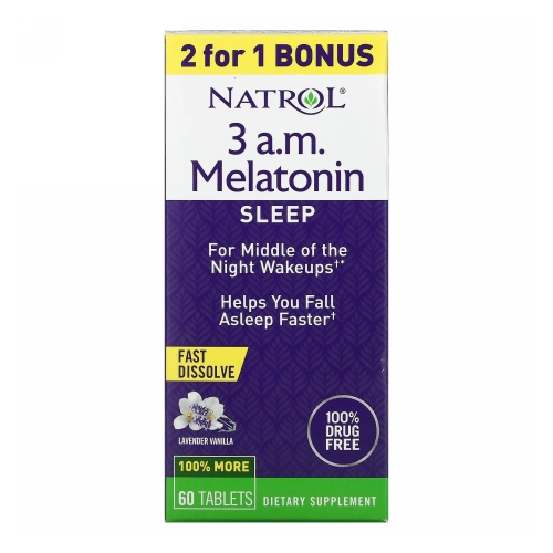 Picture of Natrol 3 A.M Melatonin Sleep Lavender Vanilla