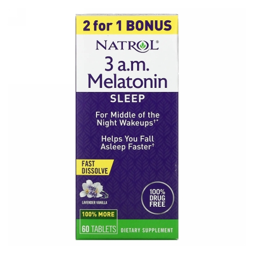 Show details for Natrol 3 A.M Melatonin Sleep Lavender Vanilla Picture of Natrol 3 A.M Melatonin Sleep Lavender Vanilla