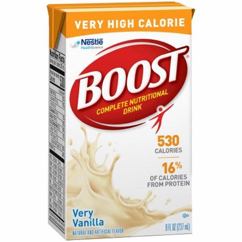 Picture of Nestle Healthcare Nutrition Oral Supplement Boost  VHC Very Vanilla Flavor 8 oz. Container Carton Ready to Use