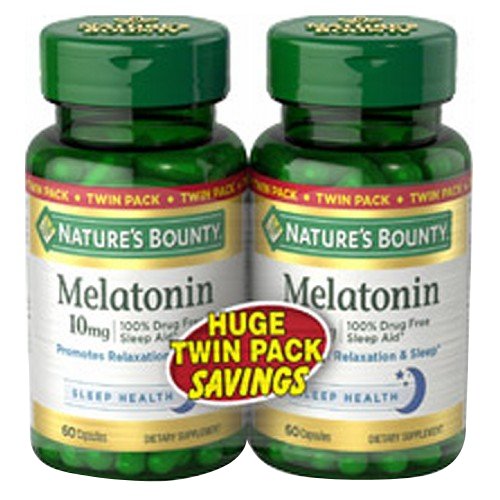 Show details for Nature's Bounty Melatonin Twin Pack Picture of Nature's Bounty Melatonin Twin Pack