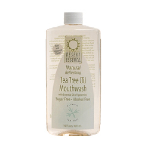 Picture of Desert Essence Tea Tree Oil Mouthwash with Spearmint